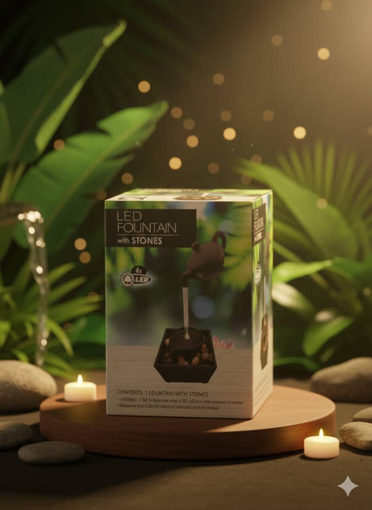 Fontaine LED “Théière Magique” – Décoration Zen & Relaxante