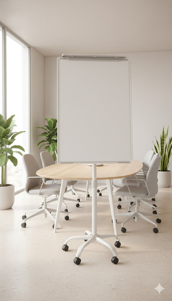 Tableau Magnétique Mobile sur Roulettes – 70x100 cm