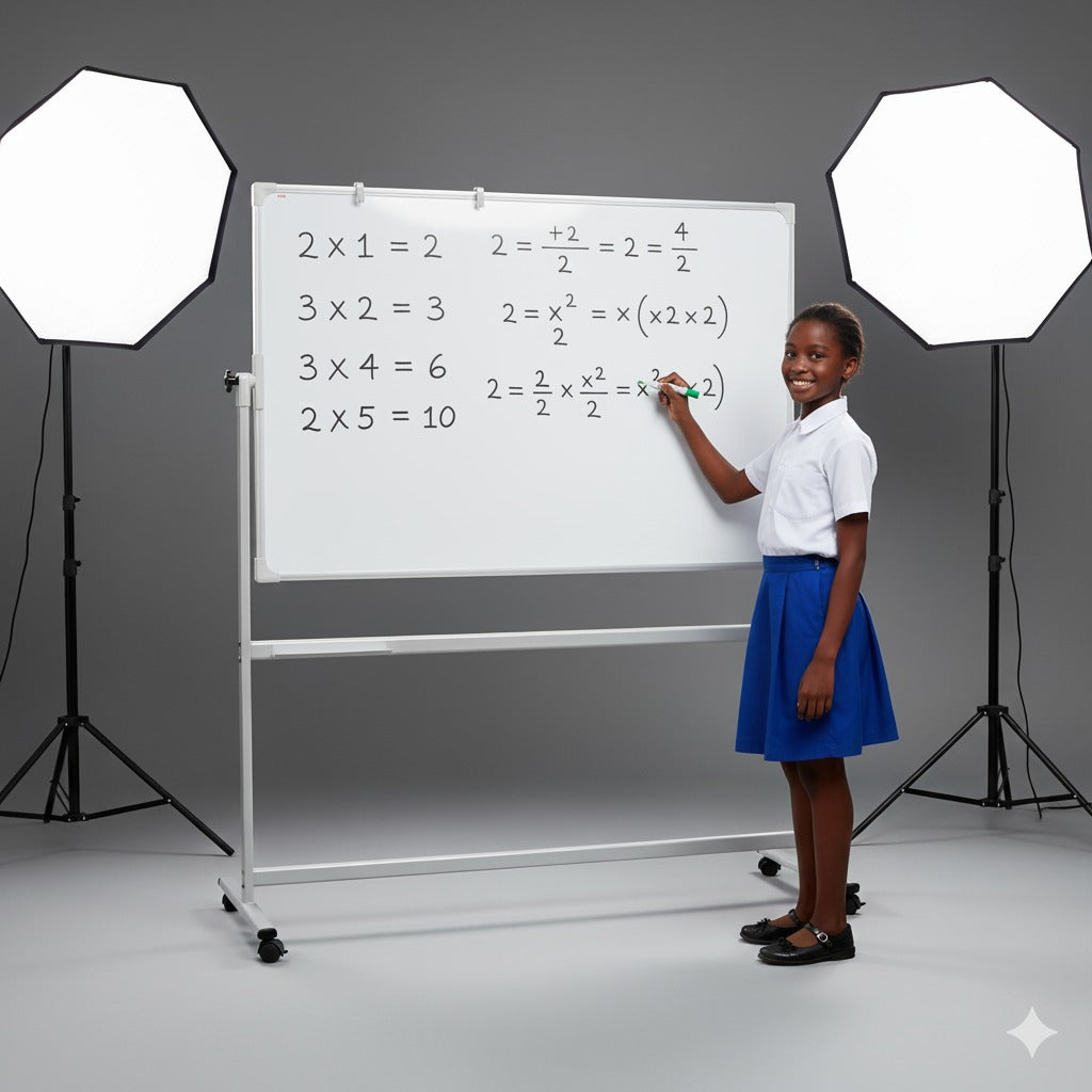 Tableau Mobile Double Face – Magnétique, Pivotant & Ultra-Stable